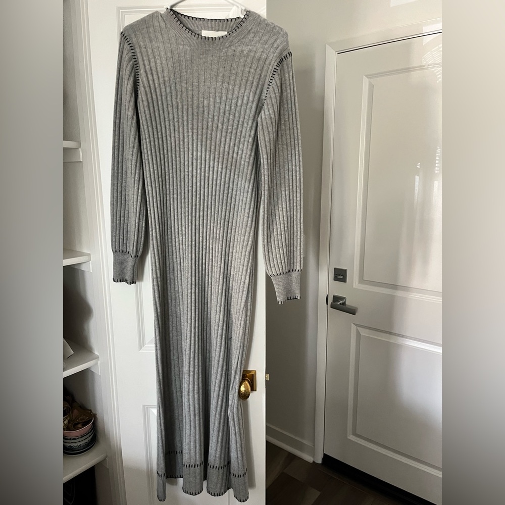 Lisa Yang nette whipstitched cashmere dress